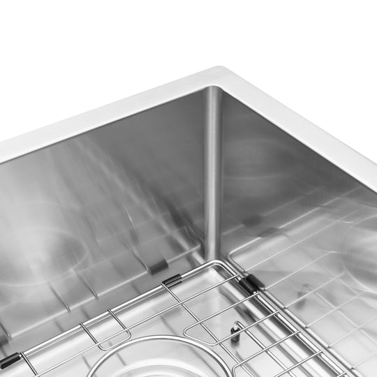 BAI 1224 Stainless Steel 16 Gauge Kitchen Sink Handmade 28-inch Undermount Double Bowl