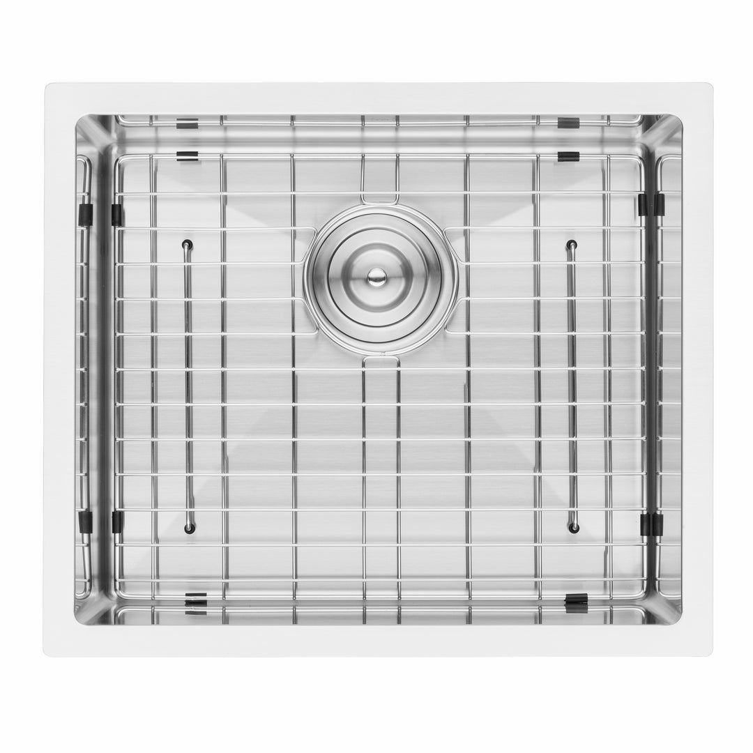 BAI 1246 Stainless Steel 16 Gauge Kitchen Sink Handmade 21-inch Undermount Single Bowl