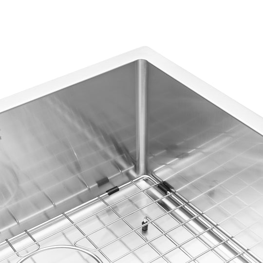 BAI 1246 Stainless Steel 16 Gauge Kitchen Sink Handmade 21-inch Undermount Single Bowl
