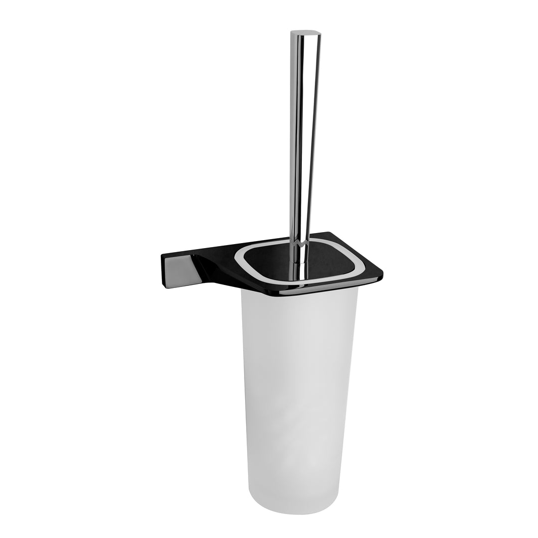 BAI 1517 Toilet Brush with Holder in Matte Black Finish