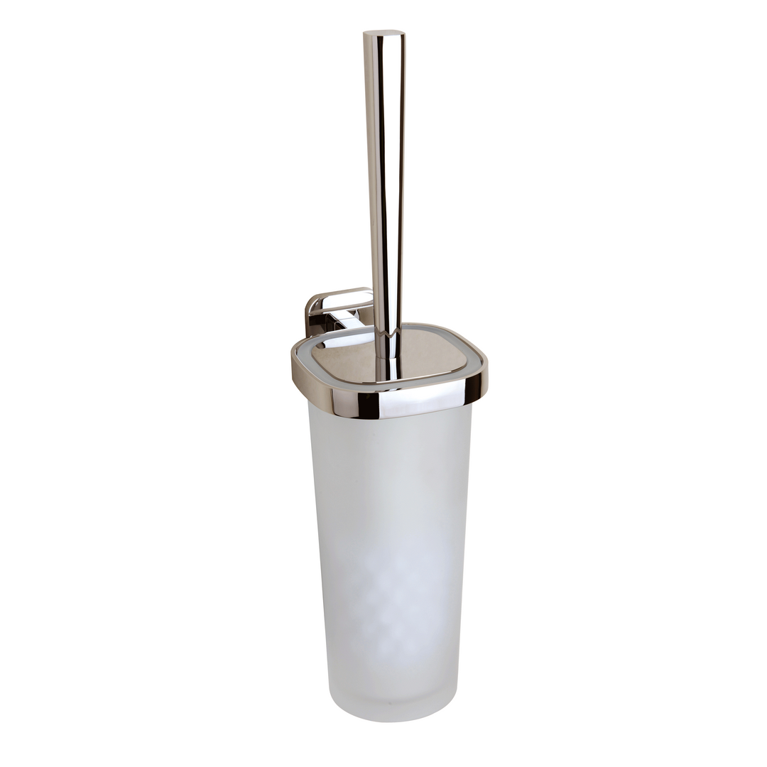 BAI 1561 Toilet Brush with Holder in Brushed Nickel Finish