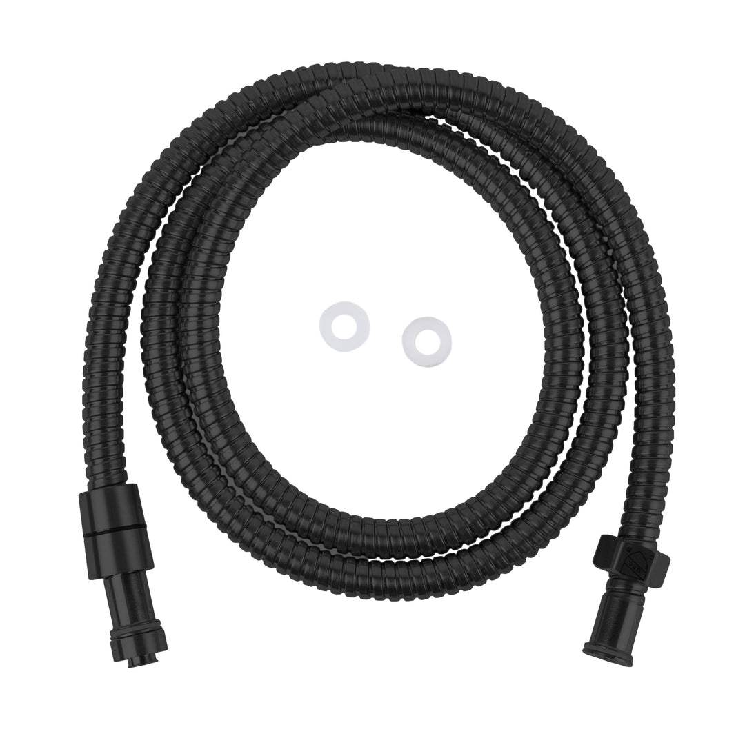 BAI 2112 Super-Flex Stainless Steel Shower Hose in Matte Black Finish