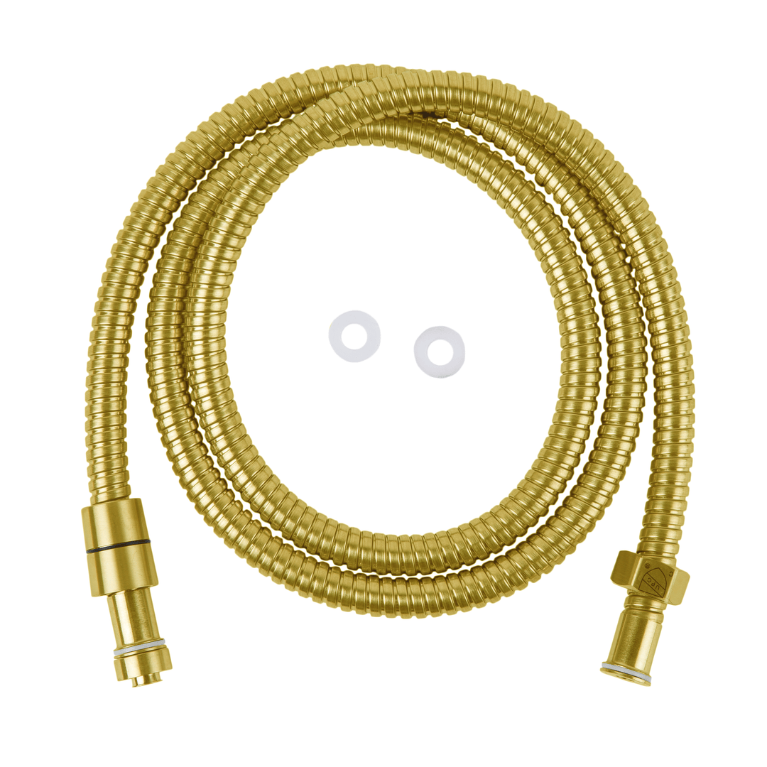 BAI 2129 Super-Flex Stainless Steel Shower Hose in Brushed Gold Finish