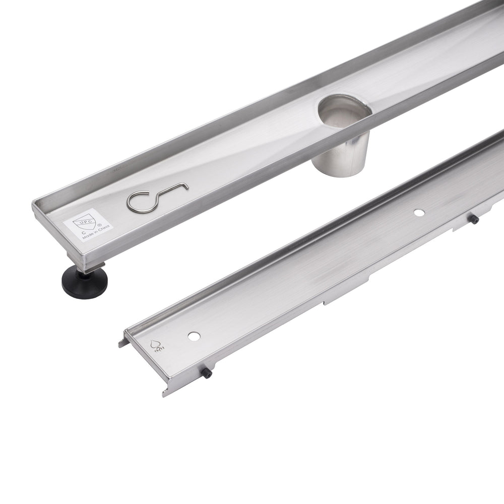 BAI 0579 Stainless Steel 60-inch Tile Insert Linear Shower Drain