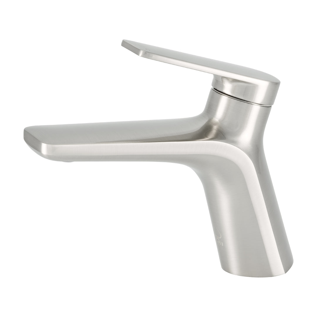 BAI 2602 Single Handle Contemporary Bathroom Faucet in Brushed Finish