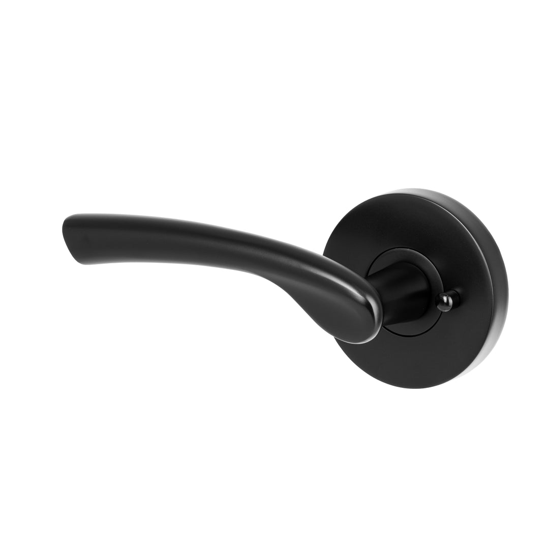BAI 3008 Modern Passage Door Handle Lever Set with Privacy Pin Function