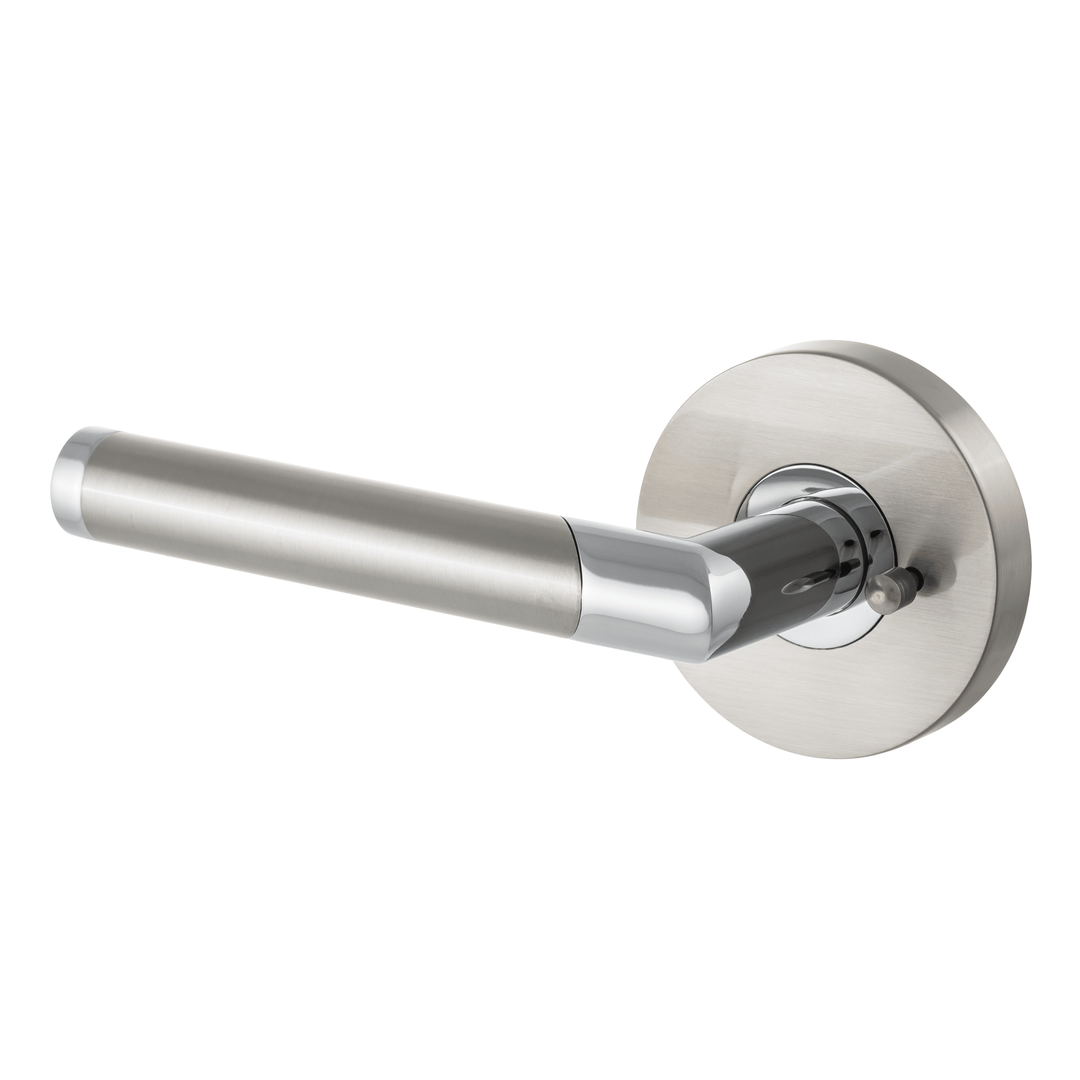 BAI 3046 Modern Passage Door Handle Lever Set with Privacy Pin Function