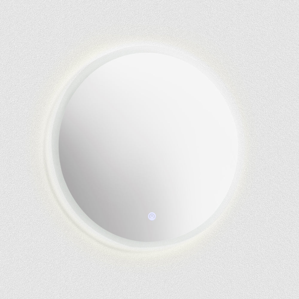 BAI 8041 Round 30-inch LED Bathroom Mirror with Frosted Edge & Anti-Fogging