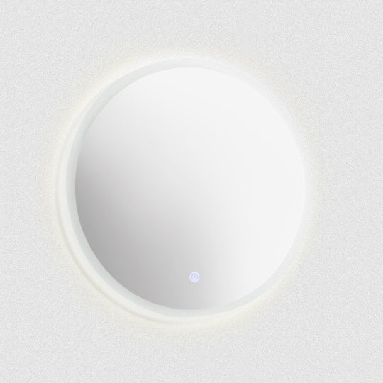 BAI 8041 Round 30-inch LED Bathroom Mirror with Frosted Edge & Anti-Fogging