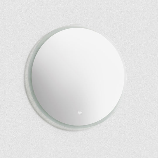 BAI 8041 Round 30-inch LED Bathroom Mirror with Frosted Edge & Anti-Fogging