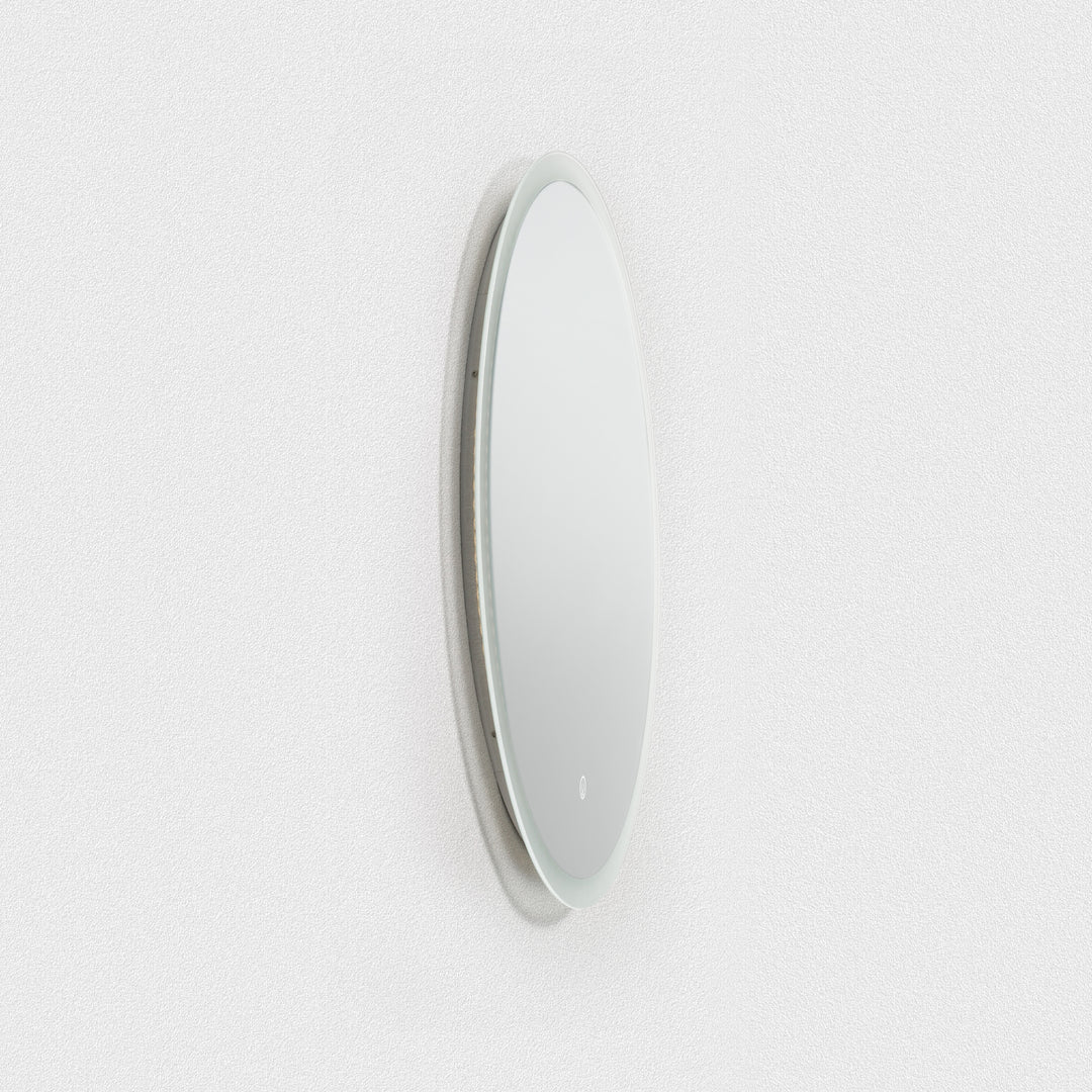BAI 8041 Round 30-inch LED Bathroom Mirror with Frosted Edge & Anti-Fogging