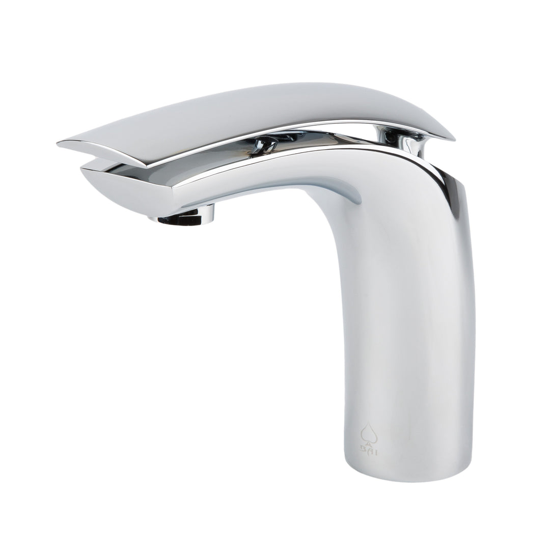 BAI 0613 Single Handle Contemporary Bathroom Faucet in Polished Chrome Finish