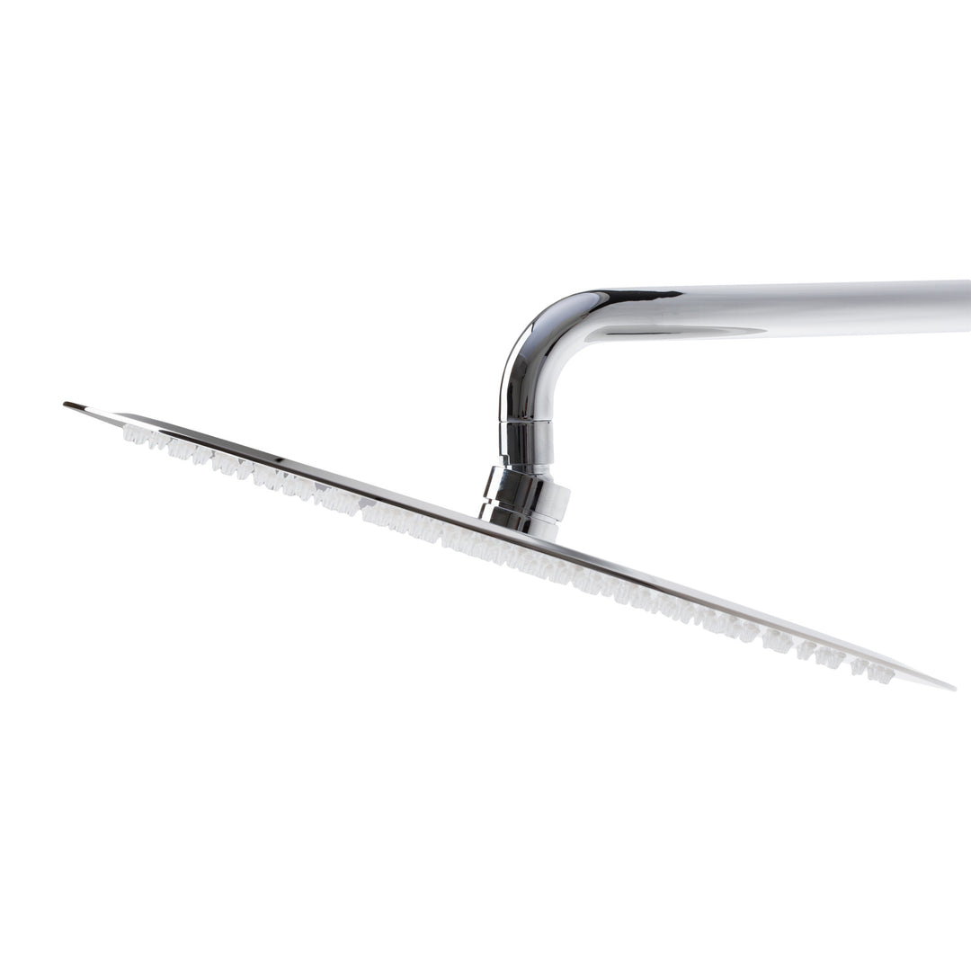 BAI 0412 Stainless Steel 16-inch Round Rainfall Shower Head in Polished Chrome Finish