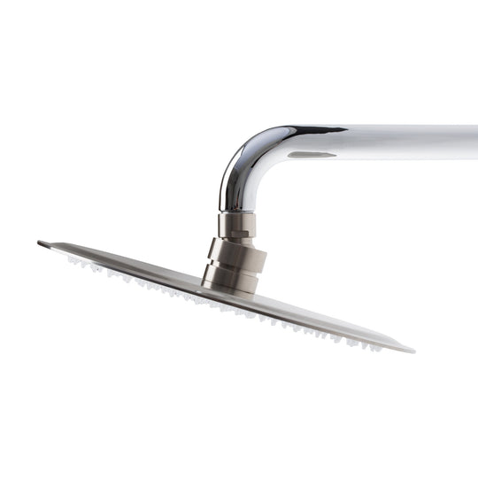 BAI 0413 Stainless Steel 10-inch Round Rainfall Shower Head in Brushed Nickel Finish