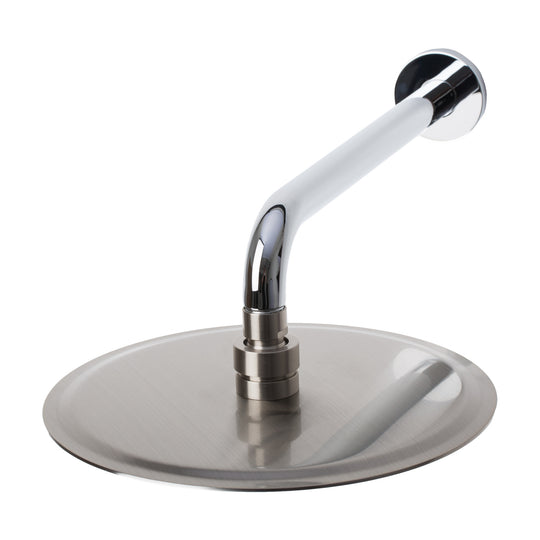 BAI 0413 Stainless Steel 10-inch Round Rainfall Shower Head in Brushed Nickel Finish