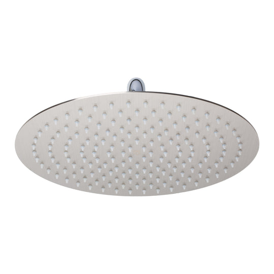 BAI 0414 Stainless Steel 12-inch Round Rainfall Shower Head in Brushed Nickel Finish
