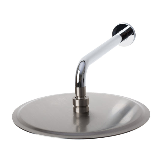 BAI 0414 Stainless Steel 12-inch Round Rainfall Shower Head in Brushed Nickel Finish