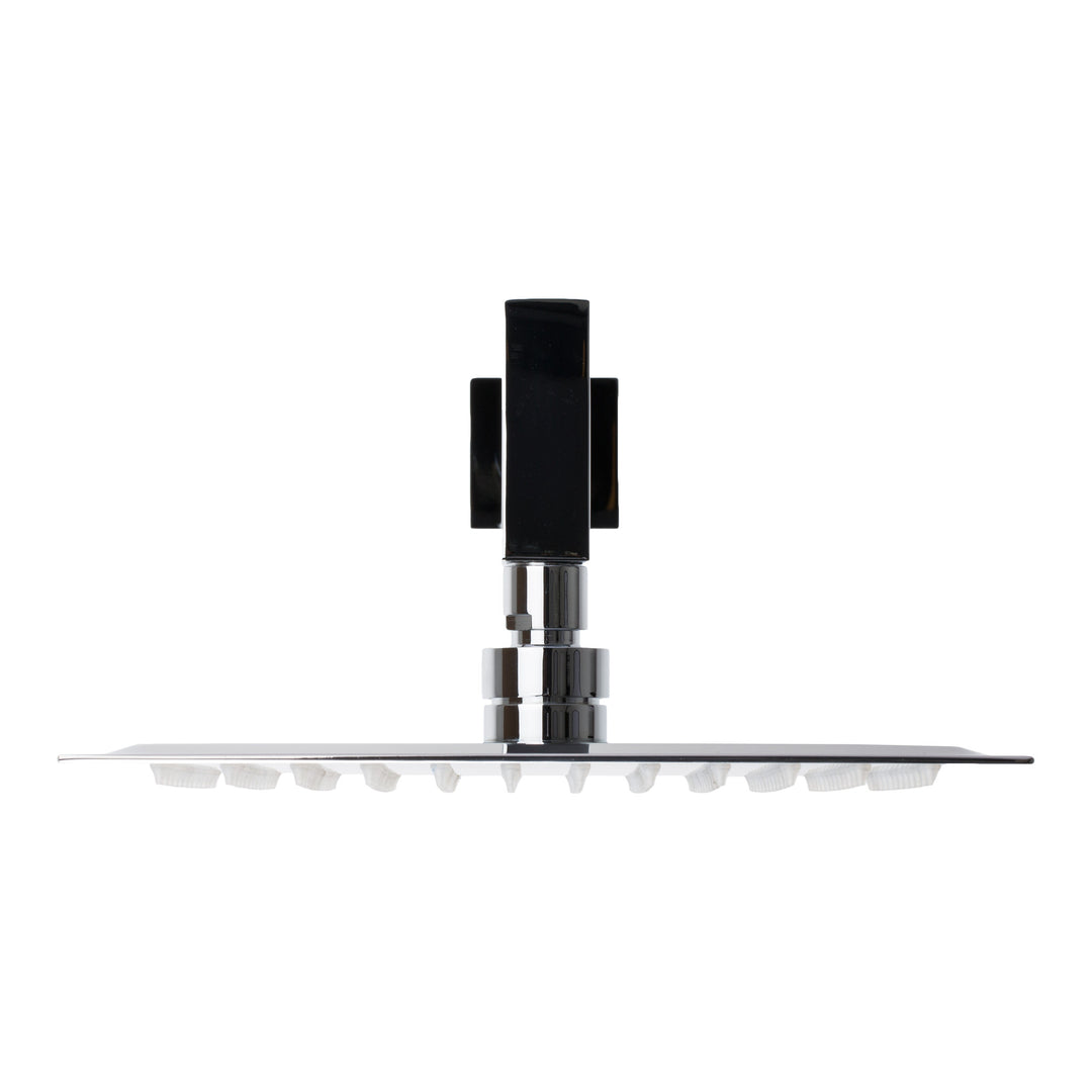 BAI 0416 Stainless Steel 10-inch Square Rainfall Shower Head in Polished Chrome Finish