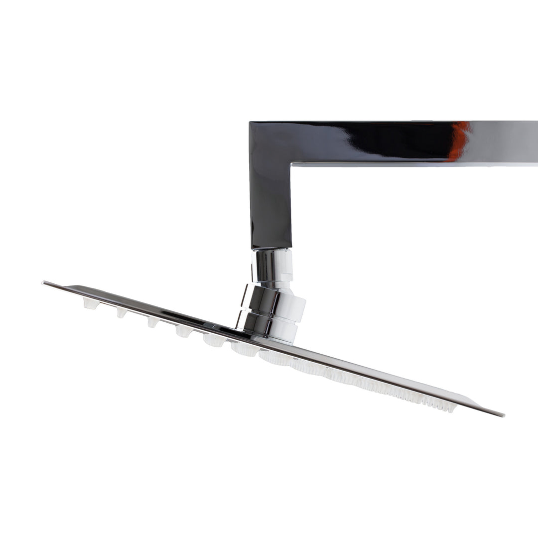 BAI 0416 Stainless Steel 10-inch Square Rainfall Shower Head in Polished Chrome Finish