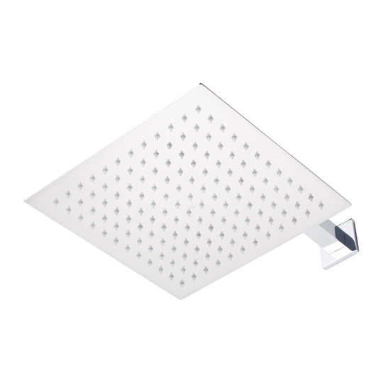 BAI 0416 Stainless Steel 10-inch Square Rainfall Shower Head in Polished Chrome Finish