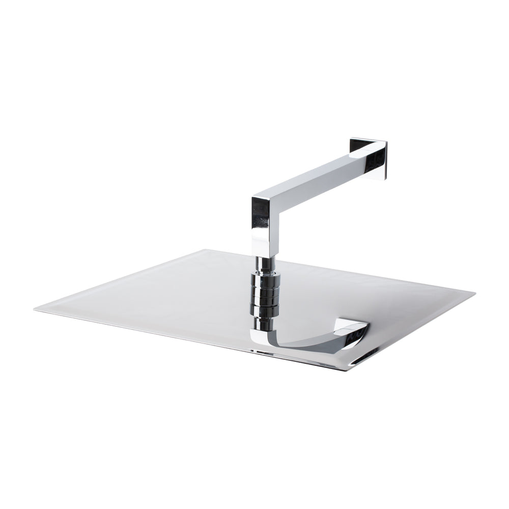 BAI 0418 Stainless Steel 16-inch Square Rainfall Shower Head in Polished Chrome Finish