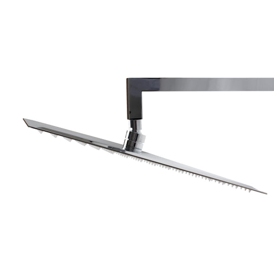 BAI 0418 Stainless Steel 16-inch Square Rainfall Shower Head in Polished Chrome Finish