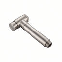 BAI 0146 Modern Round Handheld Bidet Toilet Sprayer in Brushed Nickel Finish Side View
