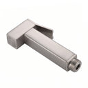 BAI 0147 Modern Square Shaped Handheld Bidet Toilet Sprayer in Brushed Nickel Finish Side View