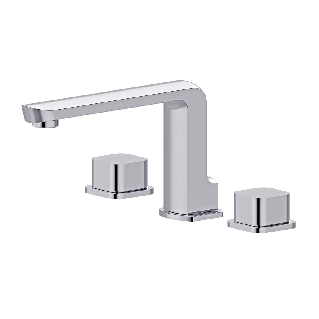 BAI 0602 Two Handles Contemporary Bathroom Faucet in Polished Chrome Finish