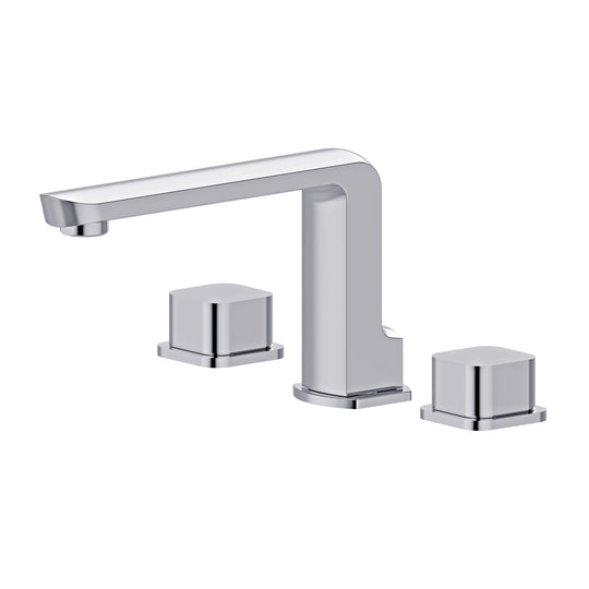 BAI 0602 Two Handles Contemporary Bathroom Faucet in Polished Chrome Finish