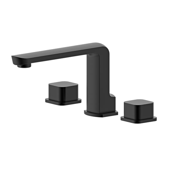 BAI 0604 Two Handles Contemporary Bathroom Faucet in Matte Black Finish