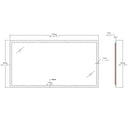 BAI 67-inch LED Bathroom Mirror with Anti Fog and Frosted Edge