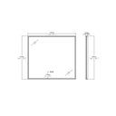 BAI 40-inch LED Bathroom Mirror with Anti Fog and Aluminum Gold Frame