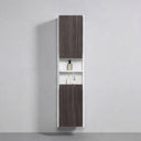 BAI Monza 16-inch Floating Bathroom Side Cabinet with Two Reversible Doors