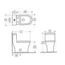 BAI 1008 Modern Toilet – One Piece Dual Flush with Soft-Close Seat