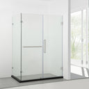 BAI 0954 Frameless 32-inch Glass Shower Enclosure Reversible Side Panel