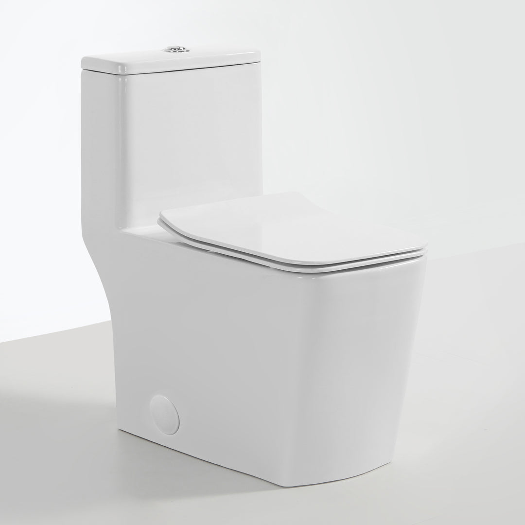 BAI 1005 Contemporary Toilet – One Piece Dual Flush with Soft-Close Seat