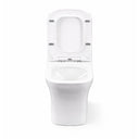 Front open view of BAI 1006 Contemporary Toilet – One Piece Dual Flush with Soft-Close Seat