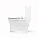 Side view of BAI 1006 Contemporary Toilet – One Piece Dual Flush with Soft-Close Seat