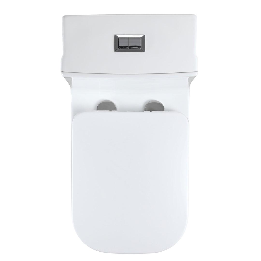 BAI 1007 Contemporary Toilet – One Piece Dual Flush with Soft-Close Seat (10-inch Rough-in)