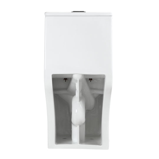 BAI 1007 Contemporary Toilet – One Piece Dual Flush with Soft-Close Seat (10-inch Rough-in)