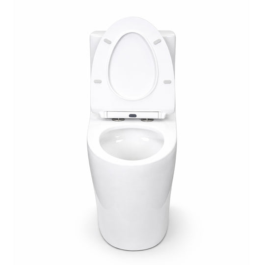 Front open view of BAI 1009 Contemporary Toilet – One Piece Dual Flush with Soft-Close Seat