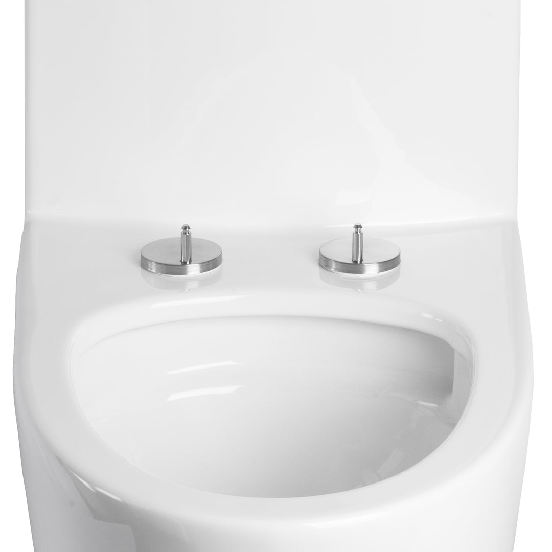 BAI 1011 Contemporary Toilet – One Piece Dual Flush with Soft-Close Seat (10-inch Rough-In)