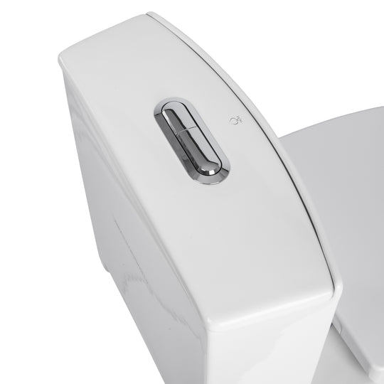 BAI 1011 Contemporary Toilet – One Piece Dual Flush with Soft-Close Seat (10-inch Rough-In)
