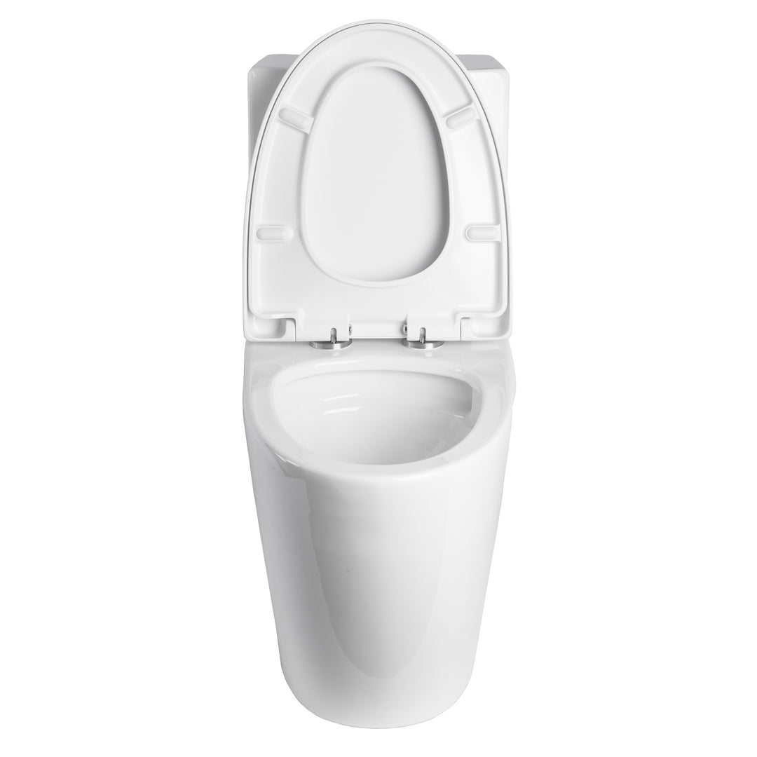 BAI 1011 Contemporary Toilet – One Piece Dual Flush with Soft-Close Seat (10-inch Rough-In)