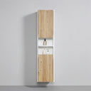 BAI Monza 16-inch Floating Bathroom Side Cabinet with Two Reversible Doors