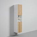 BAI Monza 16-inch Floating Bathroom Side Cabinet with Two Reversible Doors