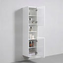 BAI Monza 16-inch Floating Bathroom Side Cabinet with Two Reversible Doors