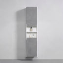 BAI Monza 16-inch Floating Bathroom Side Cabinet with Two Reversible Doors