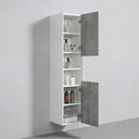 BAI Monza 16-inch Floating Bathroom Side Cabinet with Two Reversible Doors